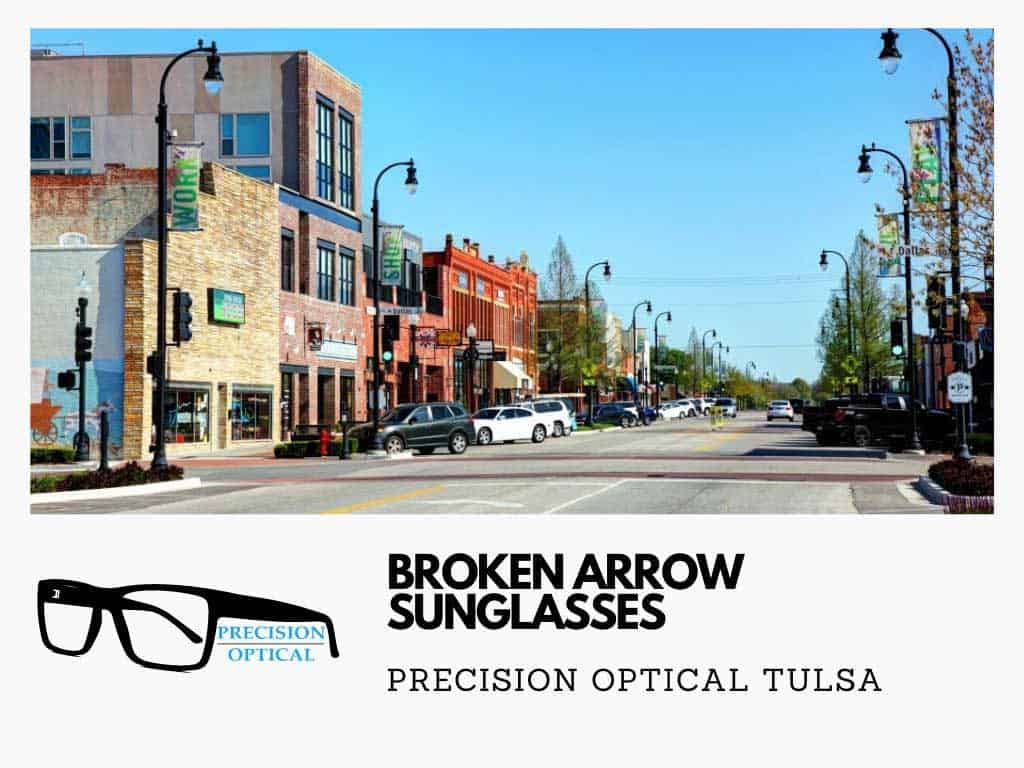 broken arrow sunglasses precision optical