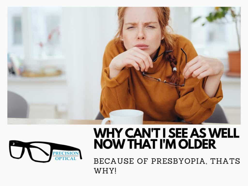 why cant I see as well now that im older presbyopia 1