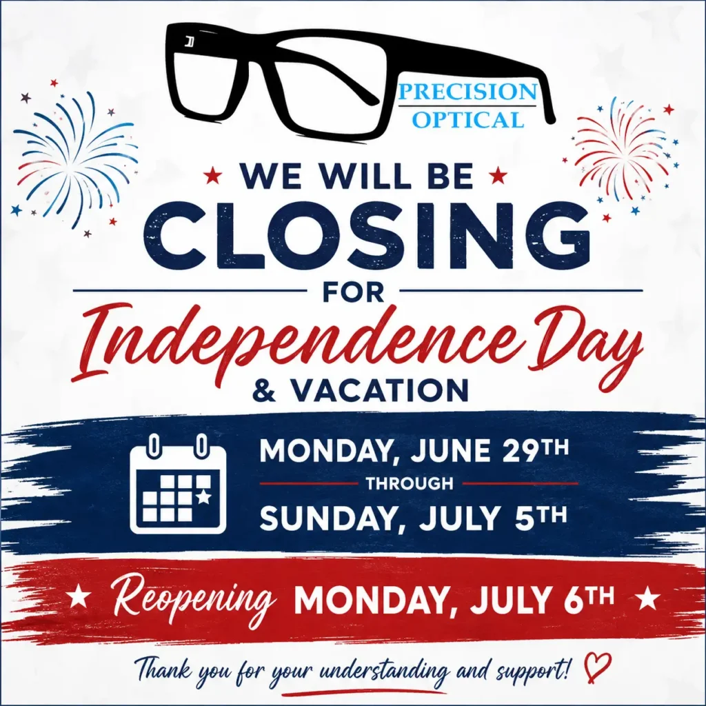 Precision Optical 4th of July Annoucnement
